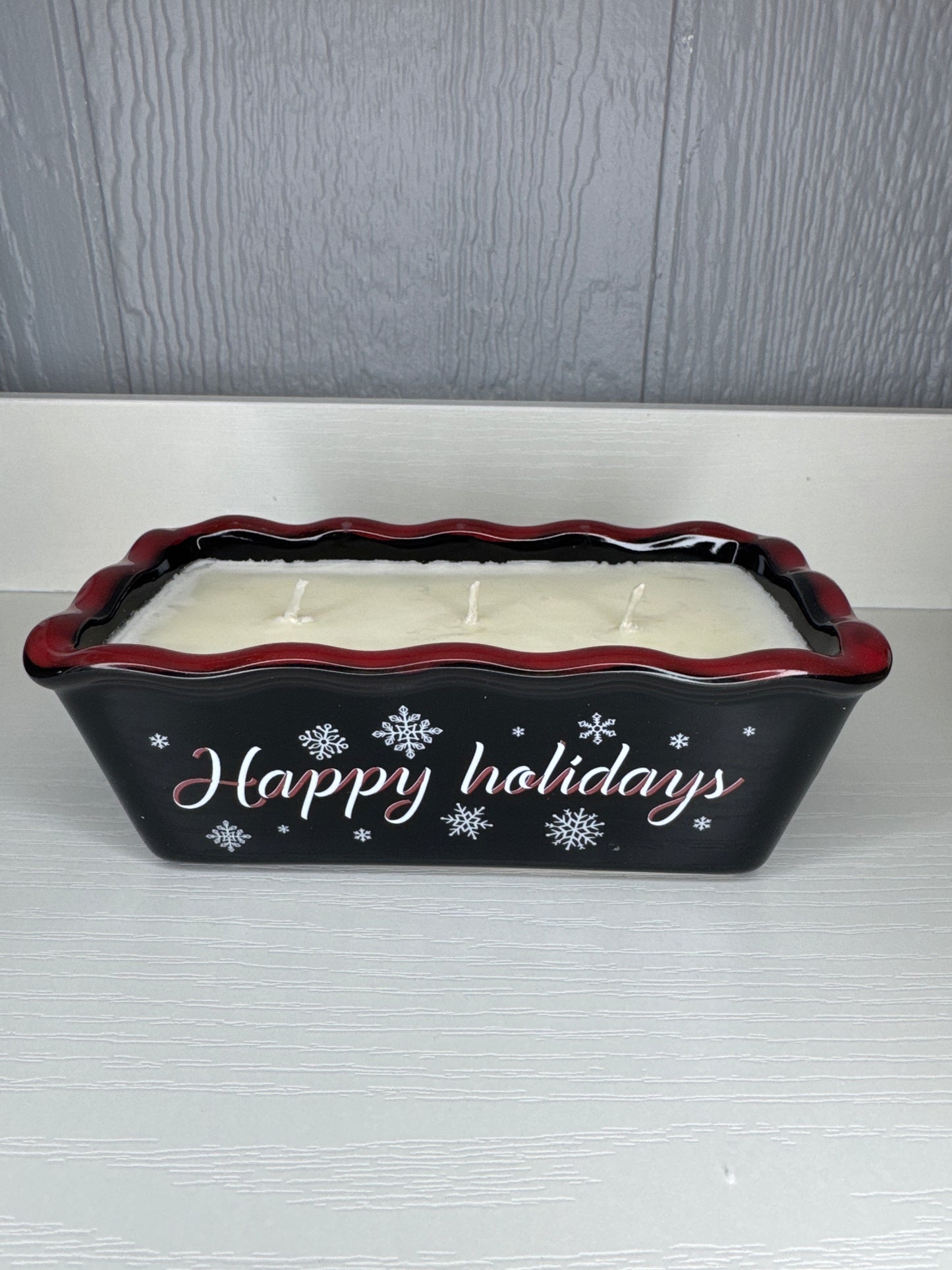 Happy Holidays Candle