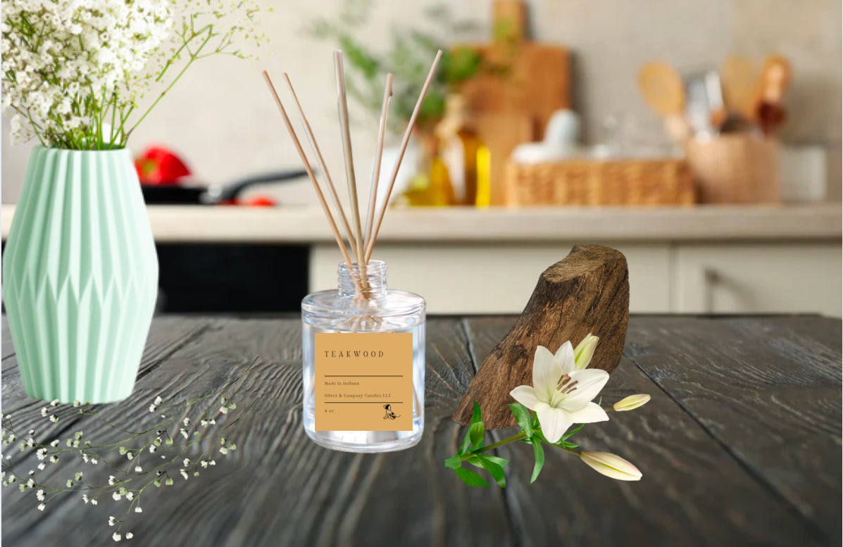 Teakwood reed diffuser