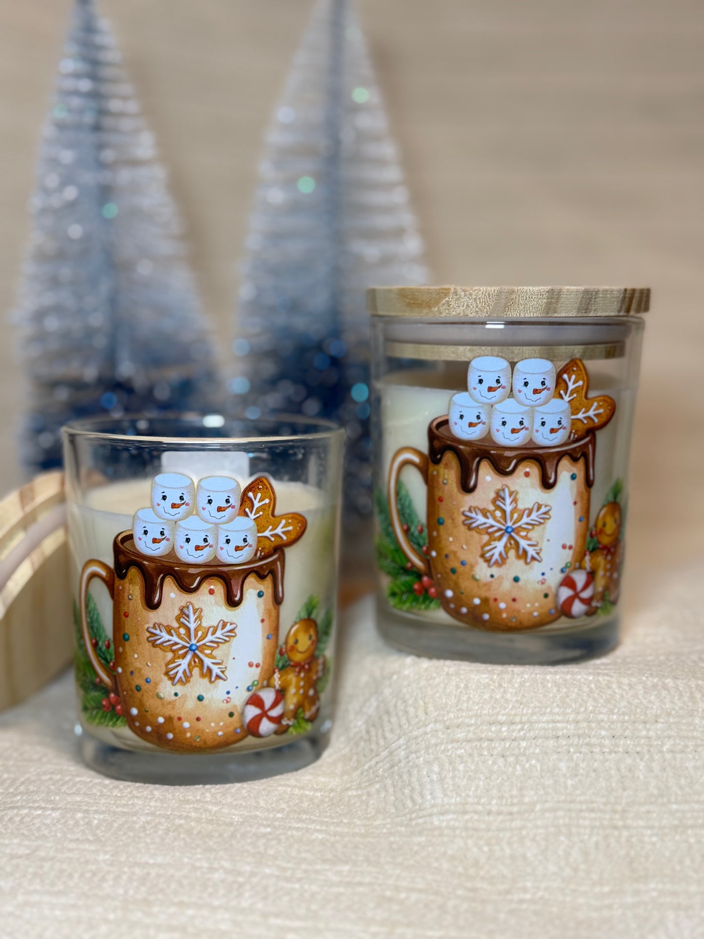 Gingerbread candles