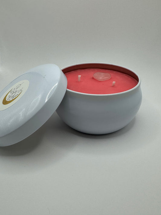 Bubble tin candle