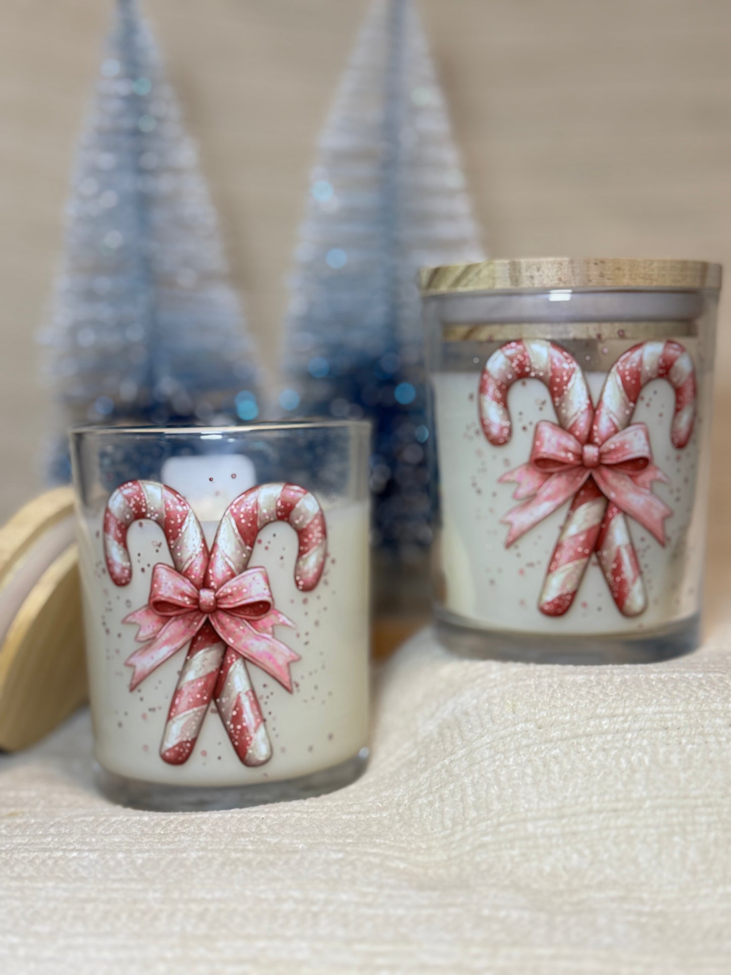 Pink Christmas Candles