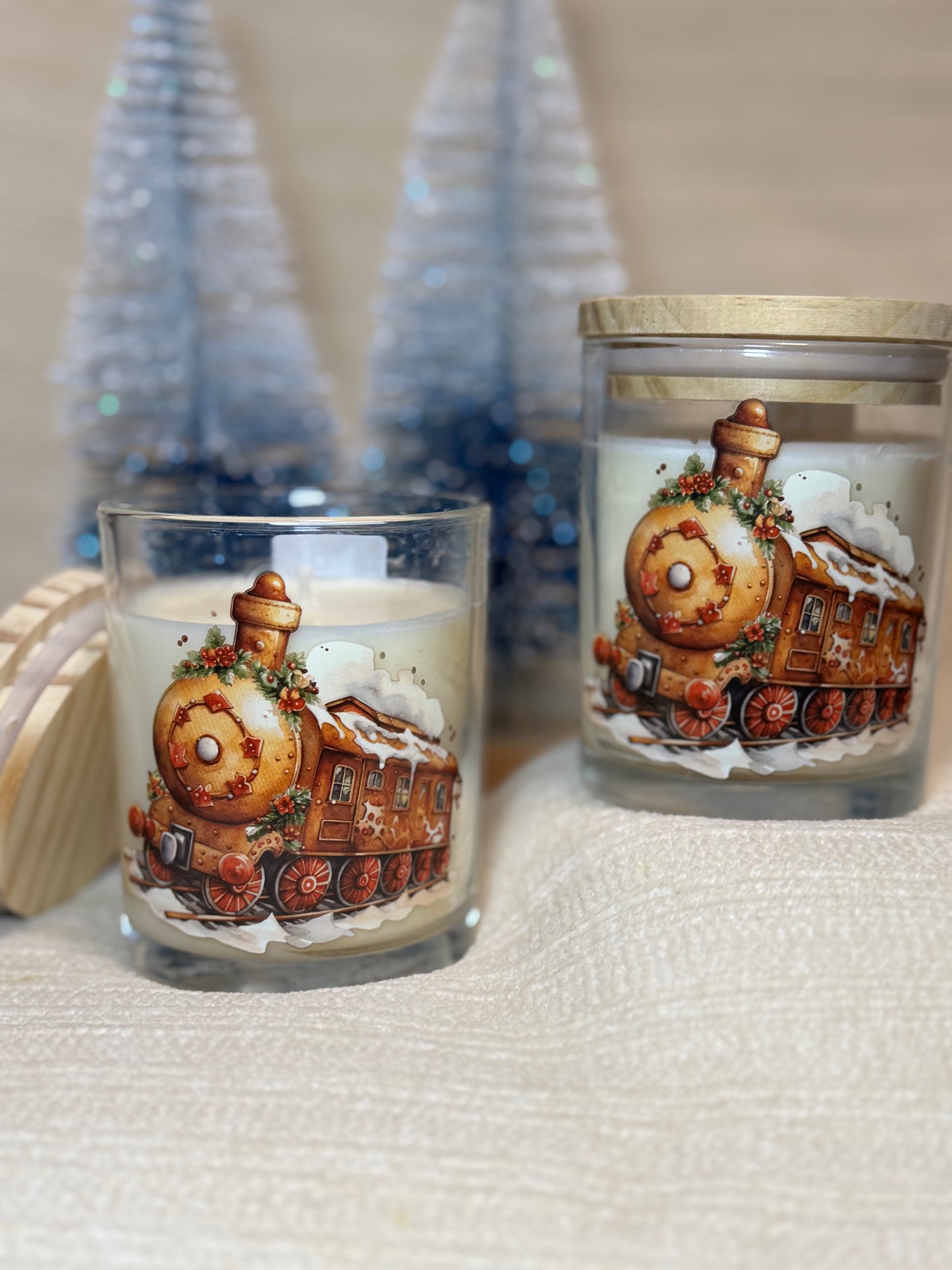 Gingerbread candles