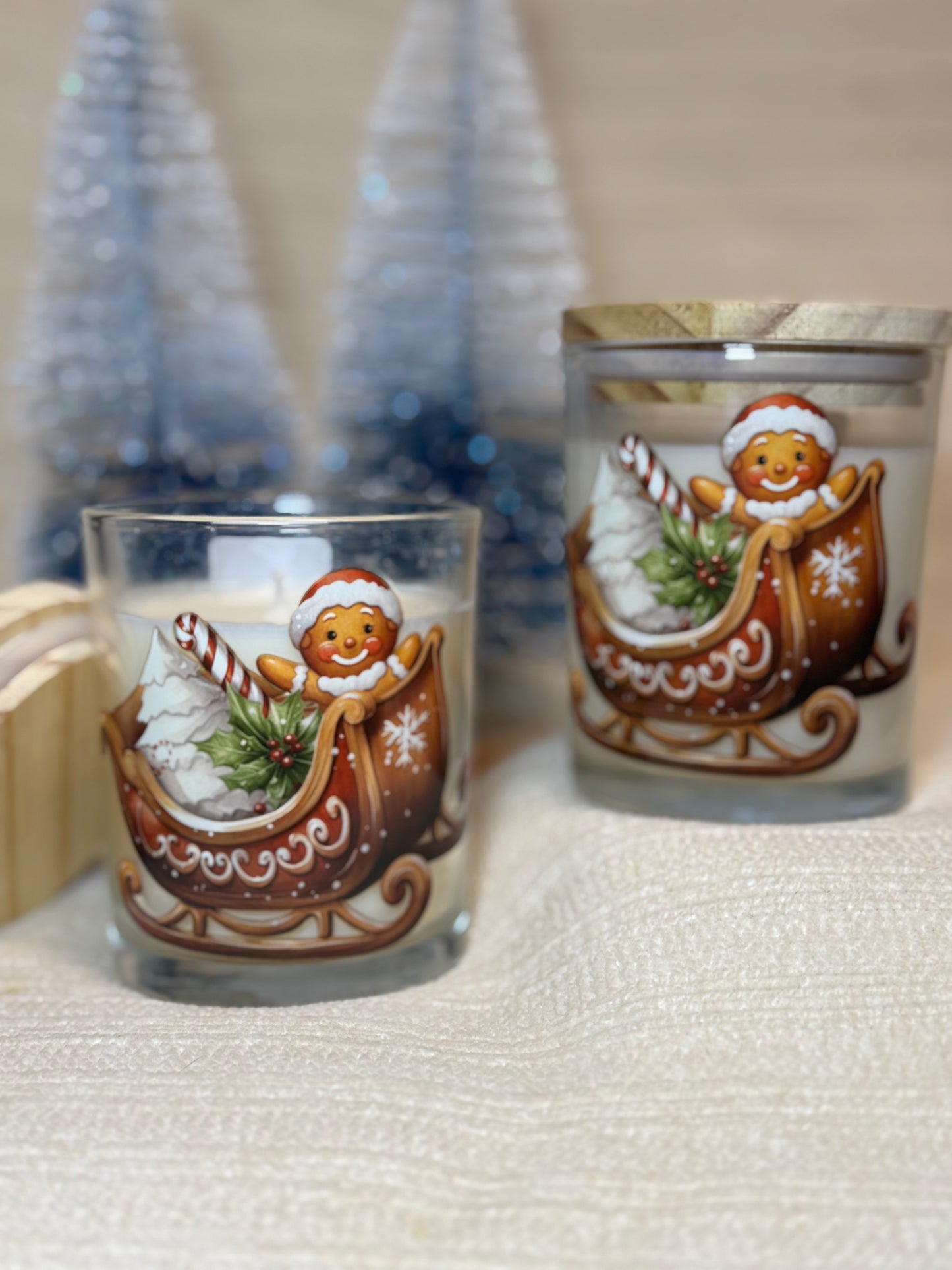 Gingerbread candles