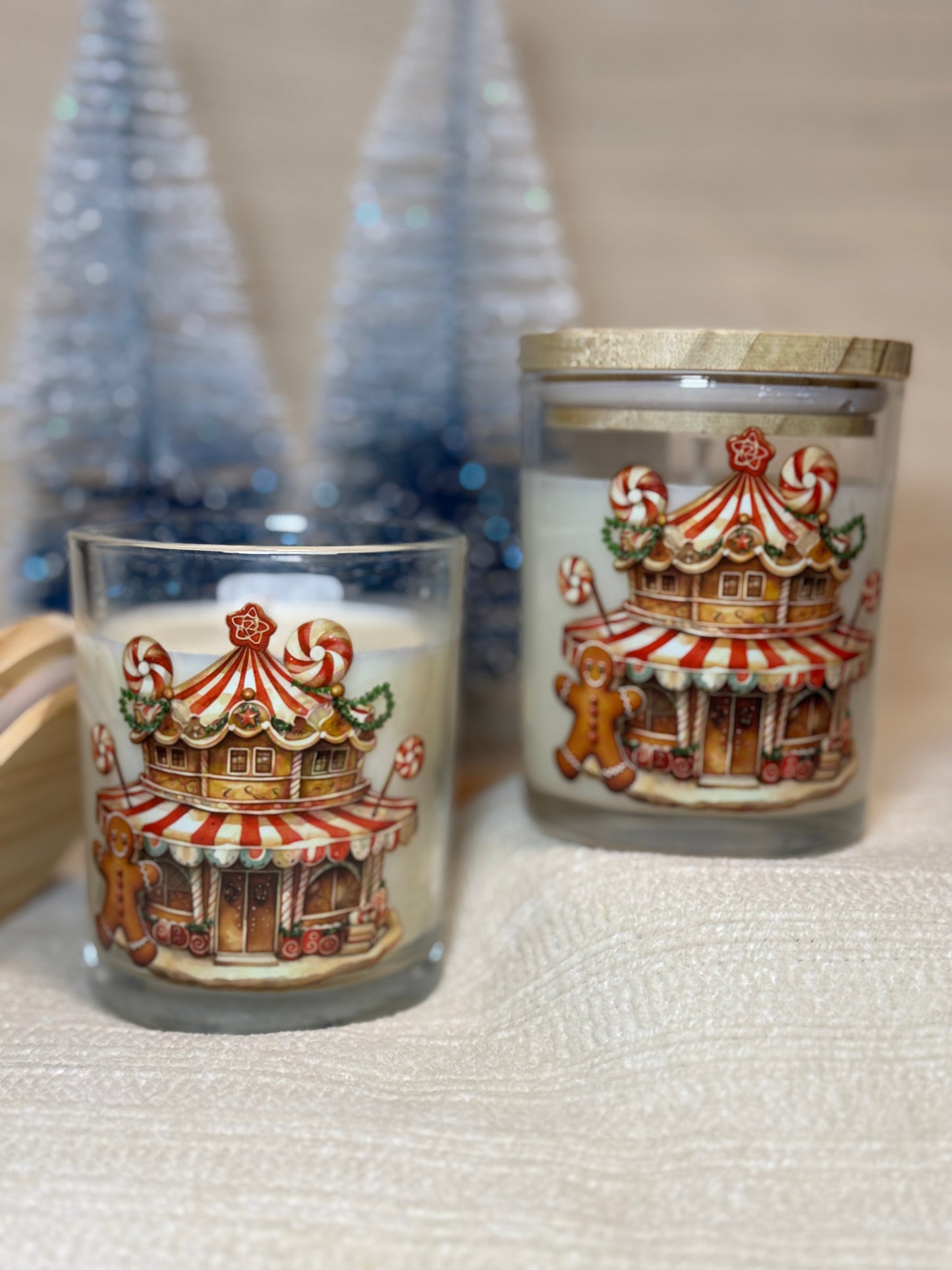 Gingerbread candles
