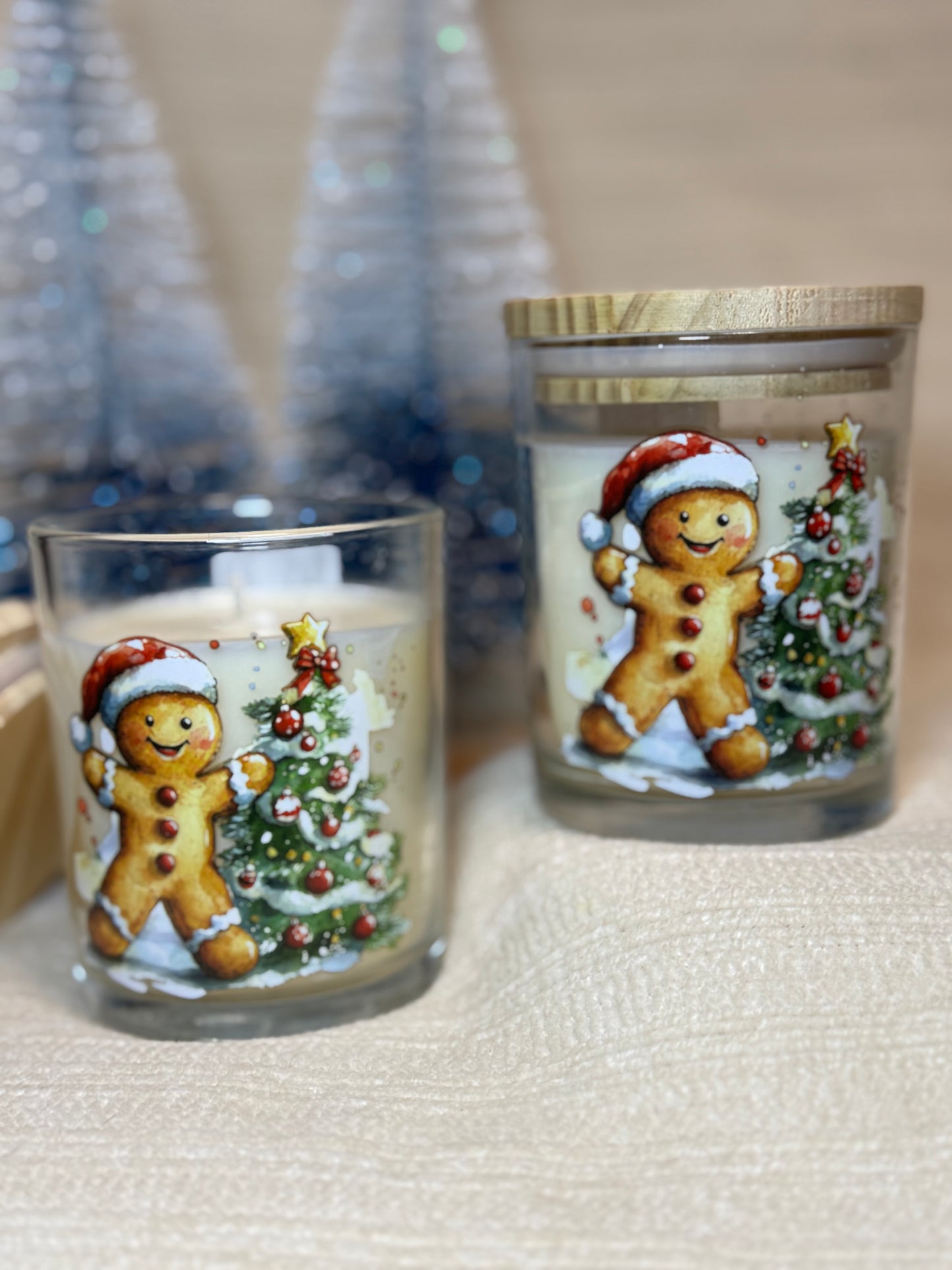 Gingerbread candles