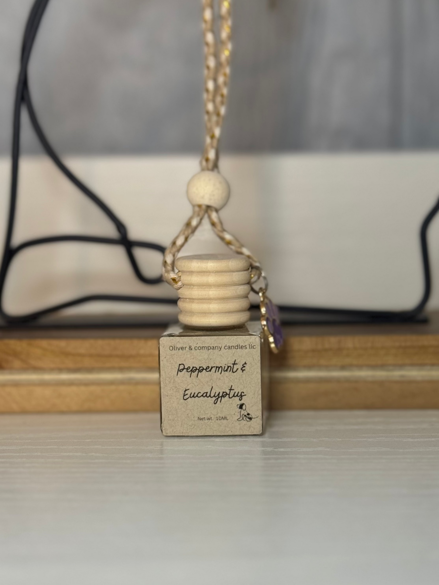 Peppermint & eucalyptus car diffuser